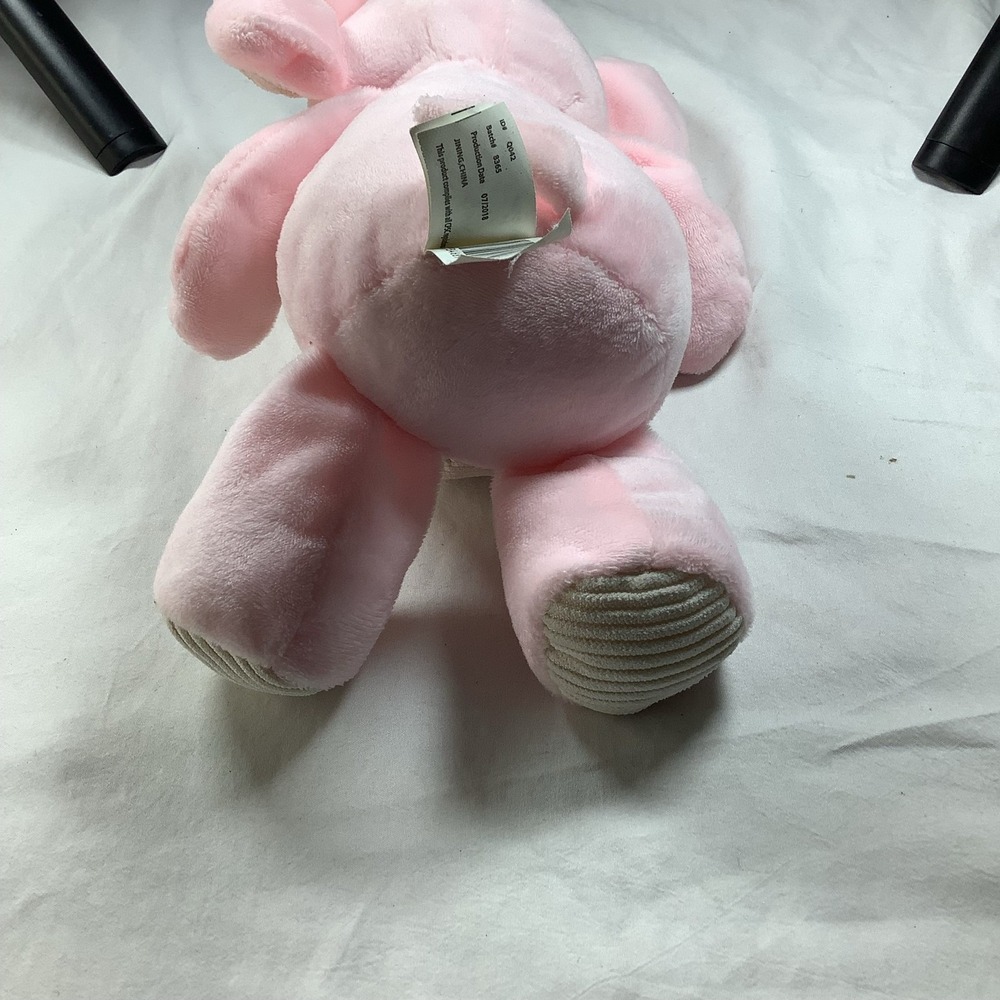 Kellytoy Pink Elephant Rattle Crinkle Ears 17" Plush Toy - Picture 3 of 3